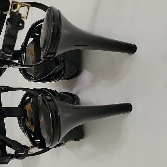 Woman 8.5 black high hills sandals - Picture 2 of 5